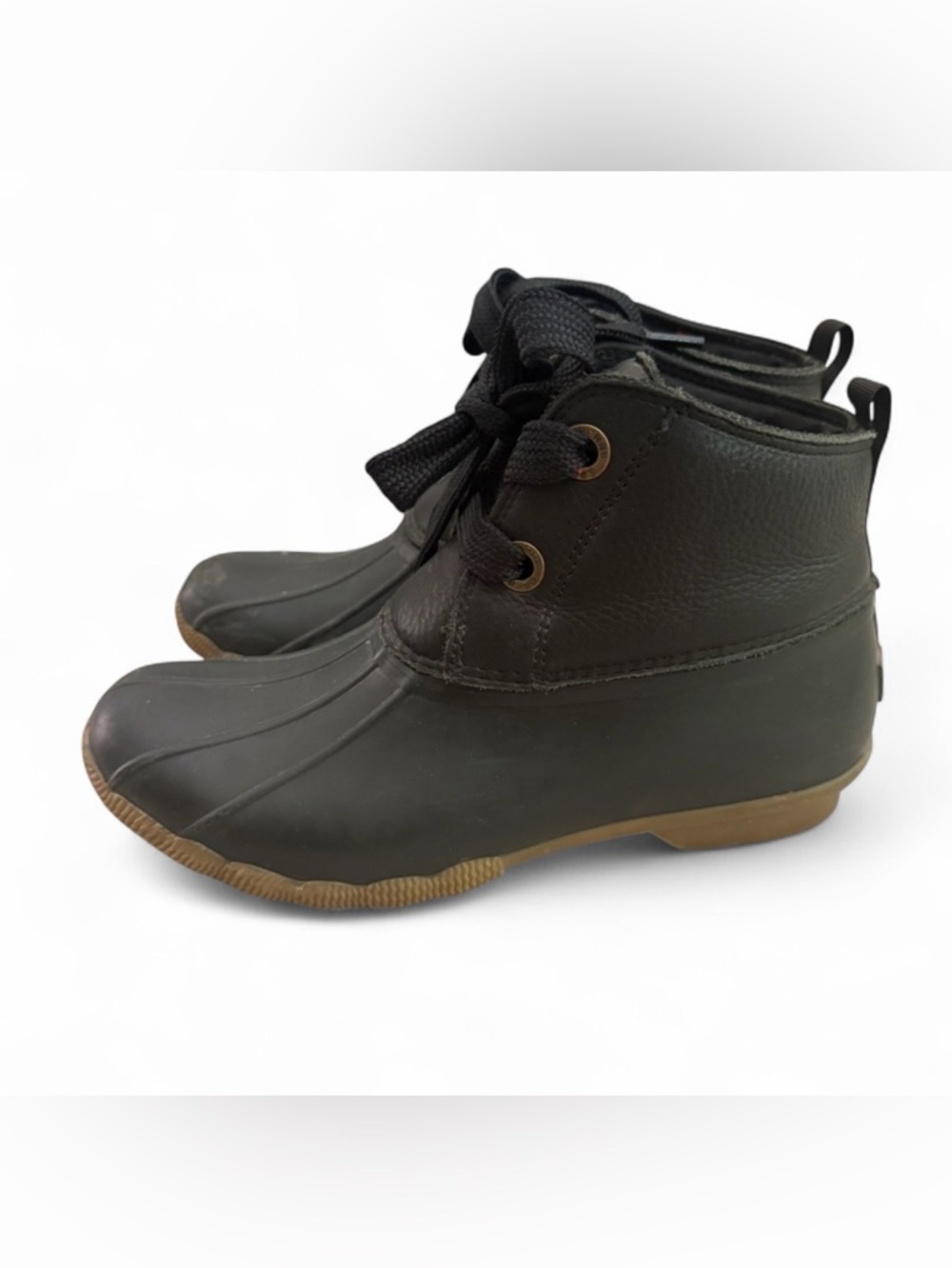 Sperry‎ Black Duck Boots Rain Boots Women’s Size 8